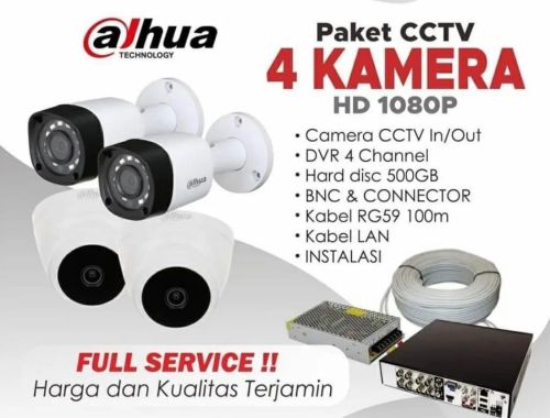 Jasa Instalasi  CCTV 8 Kamera Dahua Di Sukodono  Berkualitas Bagus