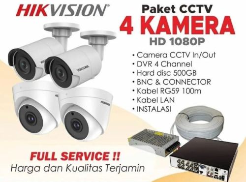 Jasa Pasang  CCTV 4 Kamera Dahua Di Sedati  Indoor